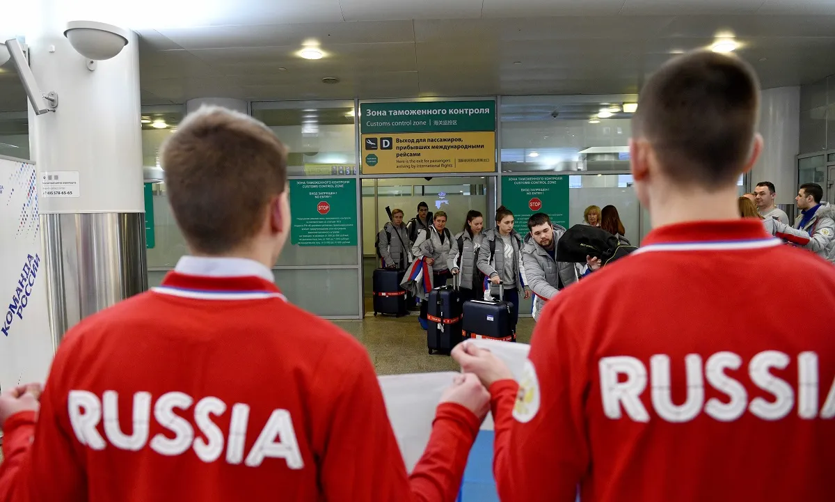 Олимпийская команда России вернулась в Москву